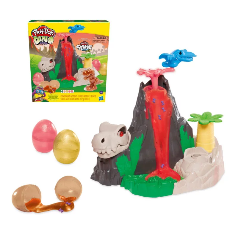 Play-Doh Slime Dino Isla del Volcán